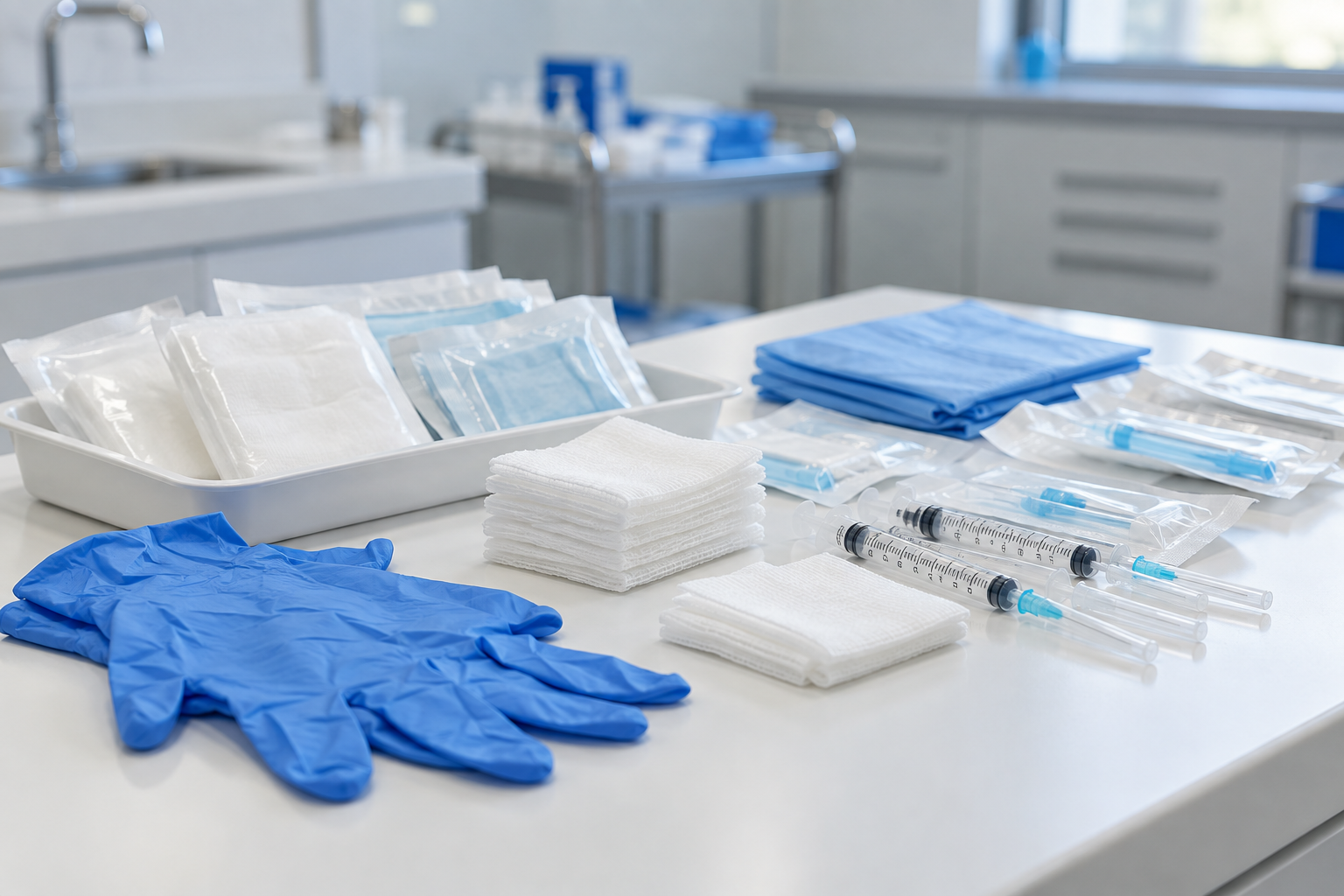 Consommables pour les soins et les actes médicaux